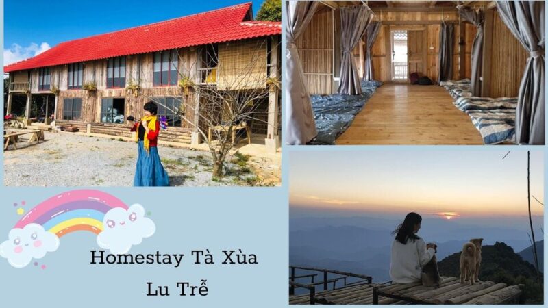 không gian rộng rãi view đẹp ở homestay Tà Xùa Lu Trế 