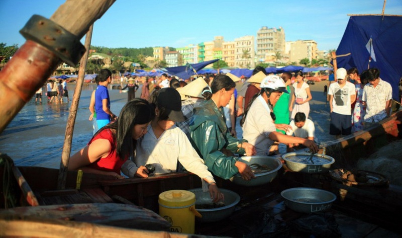 Chợ hải sản Sầm Sơn với nhiều sản phẩm tươi ngon