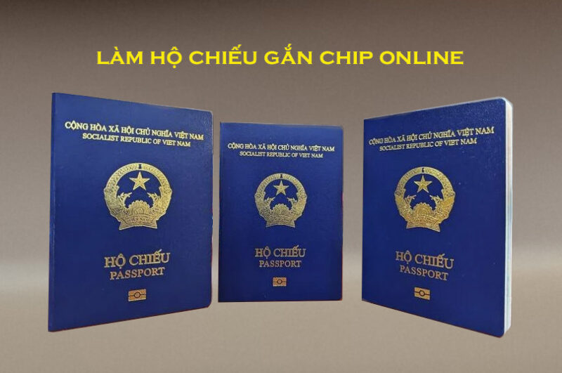 Làm hộ chiếu gắn chịp online 