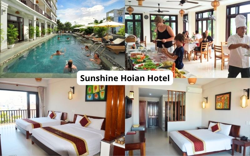 Sunshine hotel là một cái tên hot trong top khách sạn 3 sao tại Hội An